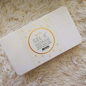 Apres gel X french tip sculpted coffin Long soft gel